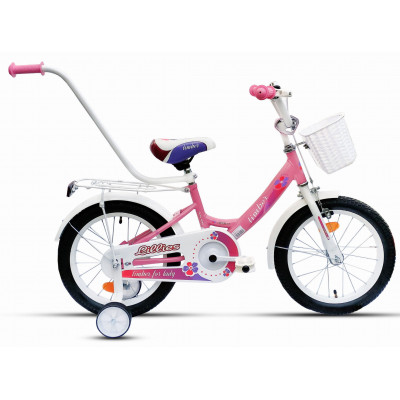 Detský bicykel 16" Limber Girl svetlo ružová
